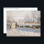 Claude Monet - The Magpie Postcard<br><div class="desc">The Magpie / La Pie - Claude Monet,  Oil on Canvas, 1868-1869</div>