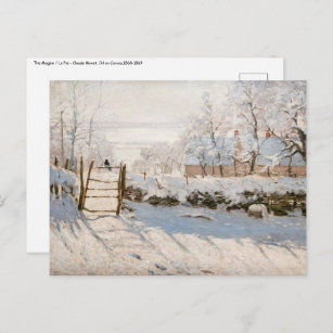 Claude Monet - The Magpie Postcard