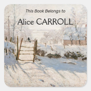 Claude Monet - The Magpie Square Sticker