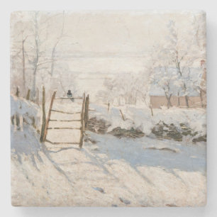 Claude Monet - The Magpie Stone Coaster