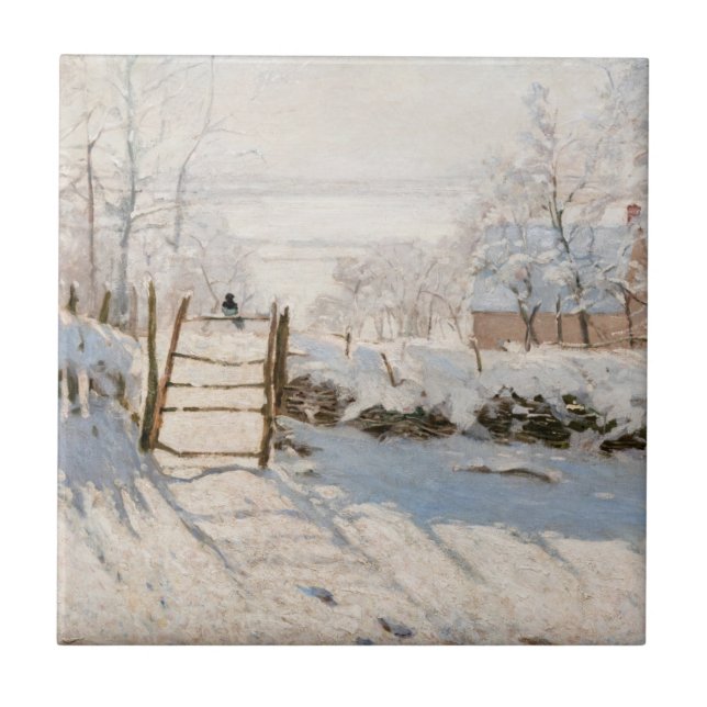 Claude Monet - The Magpie Tile (Front)