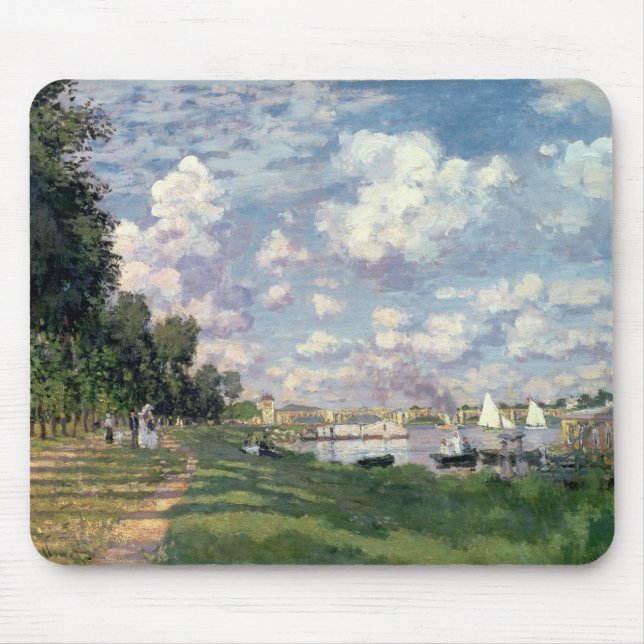 Claude Monet | The Marina at Argenteuil, 1872 Mouse Mat (Front)