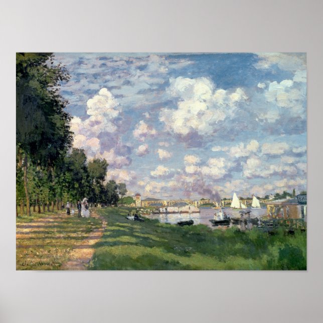 Claude Monet | The Marina at Argenteuil, 1872 Poster (Front)