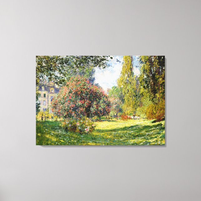 Claude Monet - The Parc Monceau Canvas Print (Front)