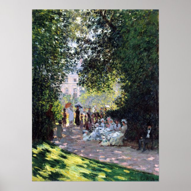 Claude Monet The Parc Monceau Poster (Front)