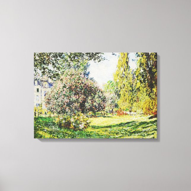 Claude Monet - The Park Monceau Canvas Print (Front)
