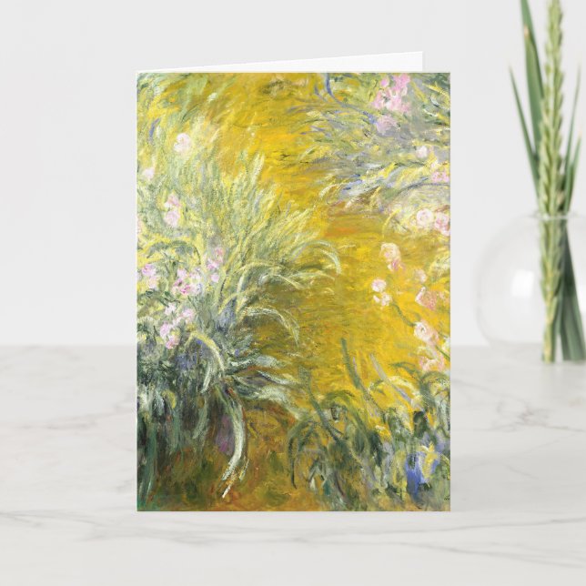 Claude Monet The Path through the Irises Art Card (Front)