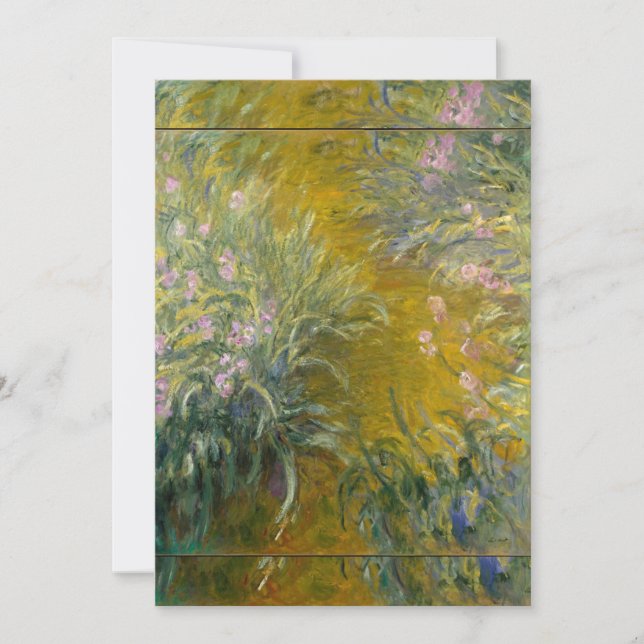 Claude Monet - The Path through the Irises Invitation (Front)