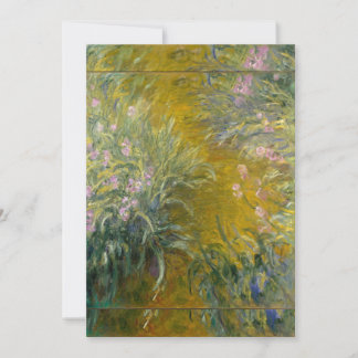 Claude Monet - The Path through the Irises Invitation