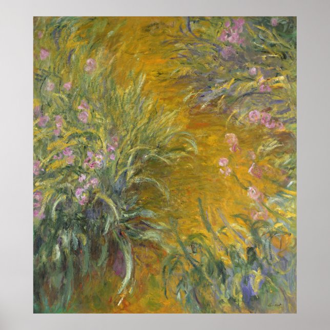 Claude Monet | The Path through the Irises Poster (Front)