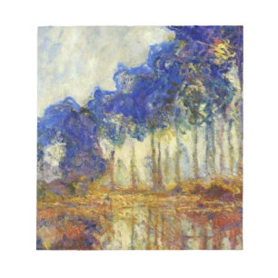 Claude Monet - The Poplars In Autumn Notepad