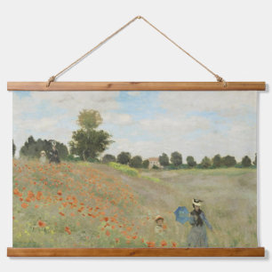 Claude Monet The Poppy Field near Argenteuil Art Hanging Tapestry