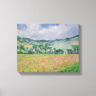 Claude Monet   The Poppy Field near Giverny, 1885 Canvas Print