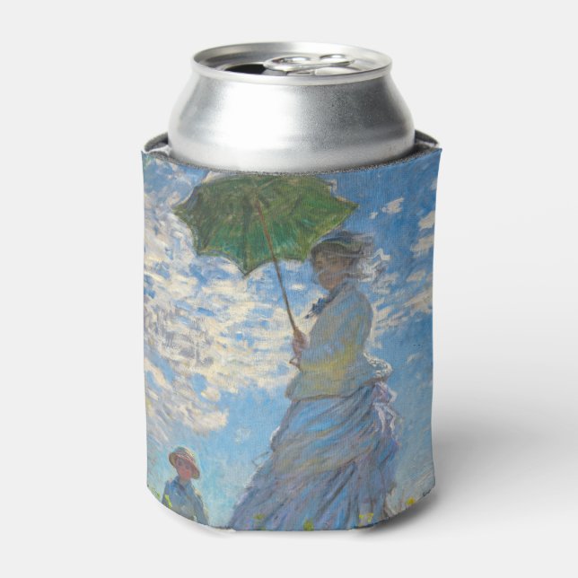 Claude Monet - The Promenade, Woman with a Parasol Can Cooler (Can Front)
