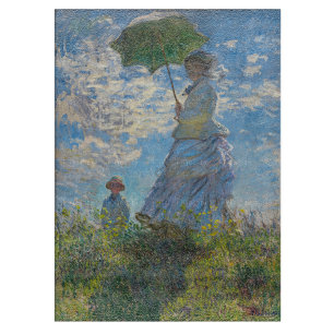 Claude Monet - The Promenade, Woman with a Parasol Cutting Board