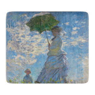 Claude Monet - The Promenade, Woman with a Parasol Cutting Board
