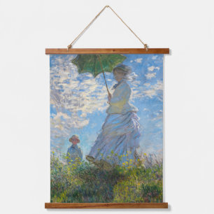 Claude Monet - The Promenade, Woman with a Parasol Hanging Tapestry