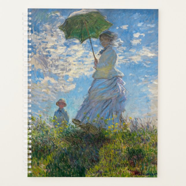 Claude Monet - The Promenade, Woman with a Parasol Planner (Front)