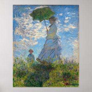 Claude Monet - The Promenade, Woman with a Parasol Poster