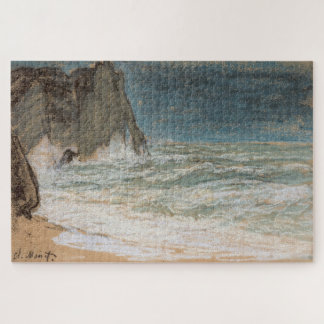 Claude Monet – The Raging Sea at Étretat Jigsaw Puzzle