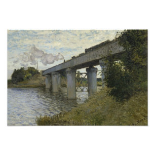 Claude Monet - The Railroad bridge in Argenteuil Photo Print