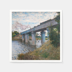 Claude Monet - The Railway Bridge at Argenteuil Napkin
