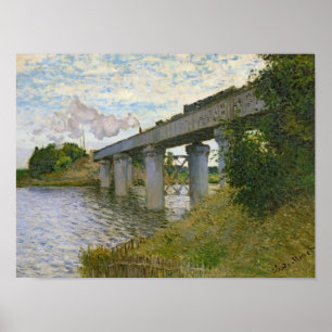 Claude Monet   The Railway Bridge at Argenteuil Poster