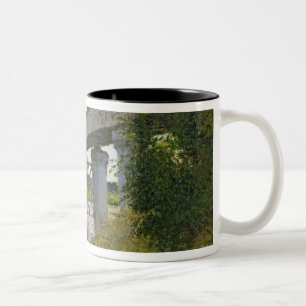 Claude Monet The Railway Bridge at Argenteuil Two-Tone Coffee Mug