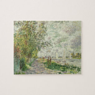 Claude Monet The Riverbank at Gennevilliers Jigsaw Puzzle
