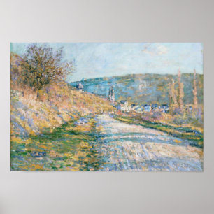 Claude Monet - The Road to Vétheuil Poster