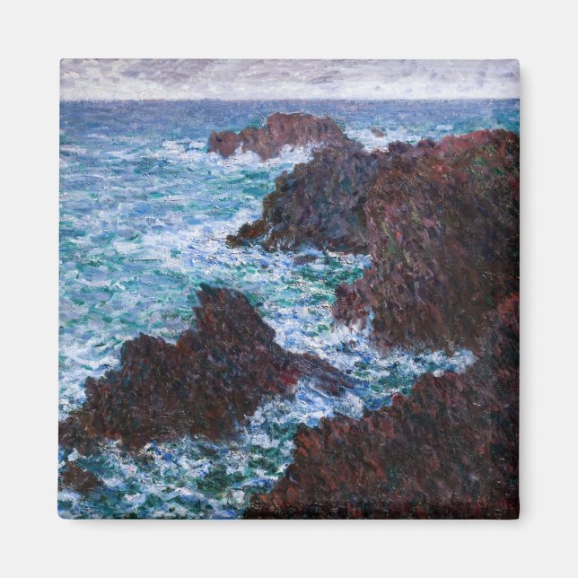 Claude Monet - The Rocks at Belle-Ile, Wild Coast Magnet (Front)