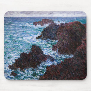 Claude Monet - The Rocks at Belle-Ile, Wild Coast Mouse Mat
