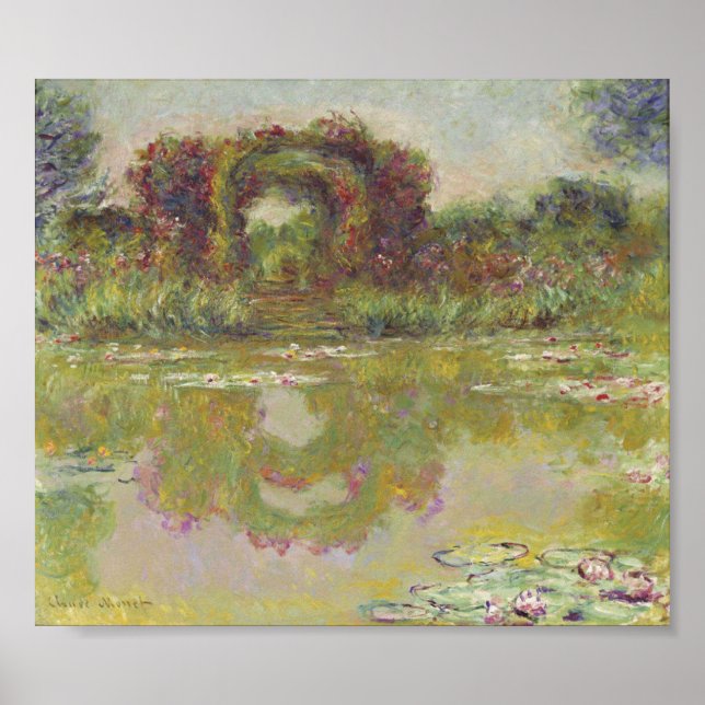 Claude Monet – The rose arches – Giverny 1913 Poster (Front)