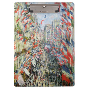 Claude Monet The Rue Montorgueil, Paris Clipboard