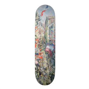 Claude Monet   The Rue Montorgueil, Paris Skateboard