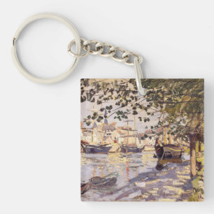 Claude Monet. The Seine at Rouen Key Ring