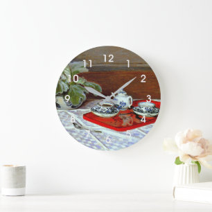 Claude Monet - The Tea Set, Large Clock