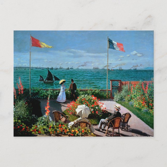 Claude Monet | The Terrace at Sainte-Adresse, 1867 Postcard (Front)