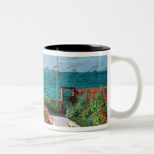 Claude Monet   The Terrace at Sainte-Adresse, 1867 Two-Tone Coffee Mug