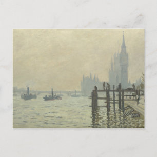 Claude Monet - The Thames at Westminster Postcard