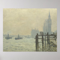 Claude Monet - The Thames at Westminster