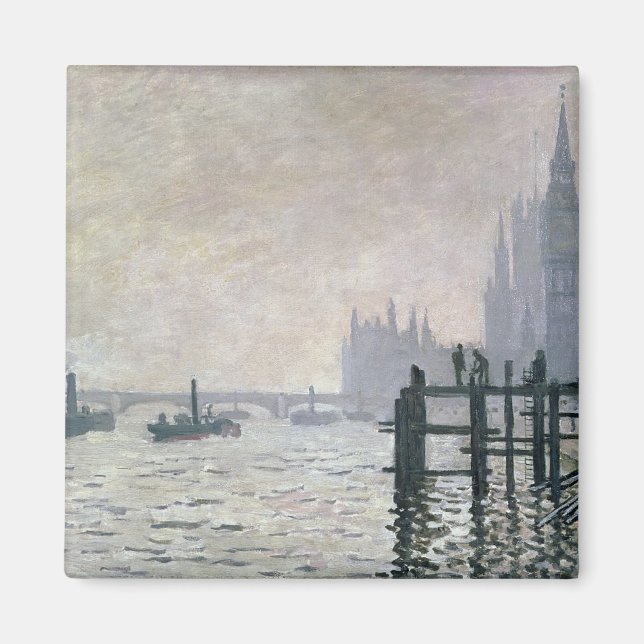 Claude Monet | The Thames below Westminster Magnet (Front)