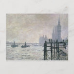 Claude Monet | The Thames below Westminster Postcard<br><div class="desc">The Thames below Westminster,  1871 | by Claude Monet | Art Location: National Gallery,  London,  UK | French Artist | Image Collection Number: BAL812</div>