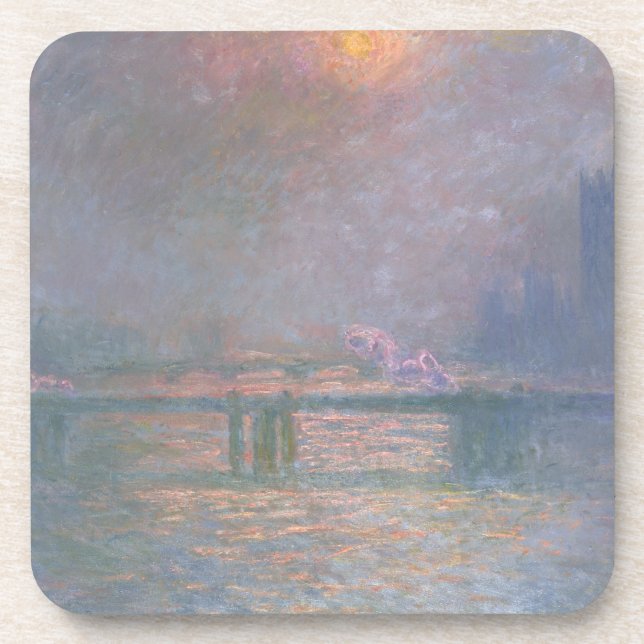 Claude Monet | The Thames with Charing Cross Coaster (Front)