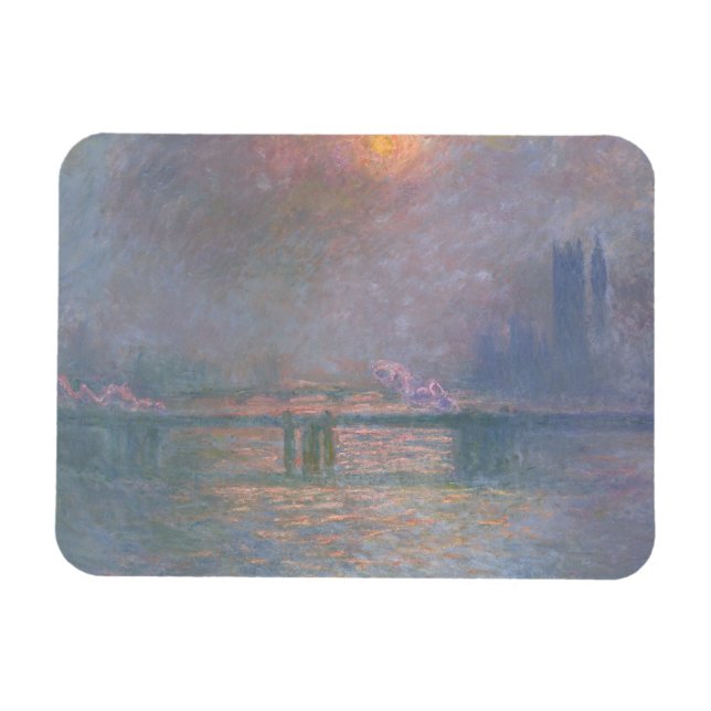 Claude Monet | The Thames with Charing Cross Magnet (Horizontal)