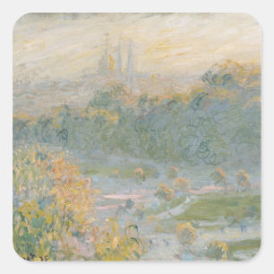 Claude Monet   The Tuileries  1875 Square Sticker