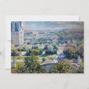 Claude Monet - The Tuileries Gardens Invitation