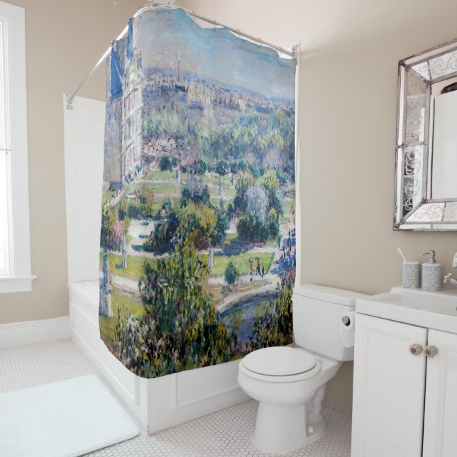 Claude Monet - The Tuileries Gardens Shower Curtain (In Situ)