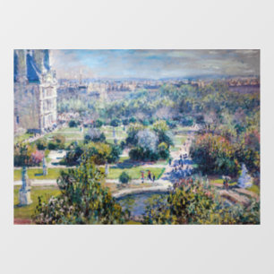 Claude Monet - The Tuileries Gardens  Window Cling