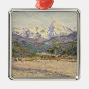 Claude Monet   The Valley of the Nervia Metal Tree Decoration